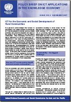 Policy Brief in ICT Applications in the Knowledge Economy, No. 3: ICT for the Economic and Social Development of Rural Communities