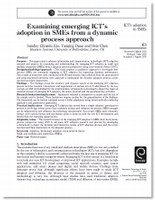Examining emerging ICT's adoption in SMEs from a dynamic process approach