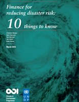 10 things to know about finance for reducing disaster risk