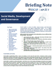 Briefing note Social Media Development Governance