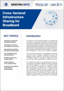 Cross-sectoral infrastructure sharing for broadband
