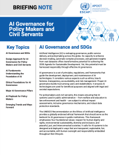 Briefing note on "AI Governance for Policymakers and Civil Servants"